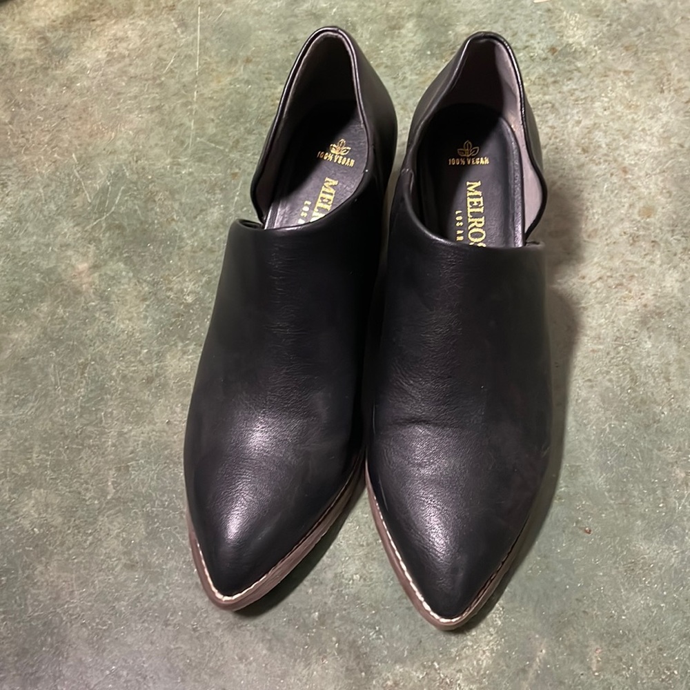 Black booties - size 8